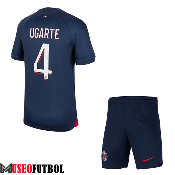 Camisetas De Futbol PSG (UGARTE #4) Ninos 2023/2024 Primera