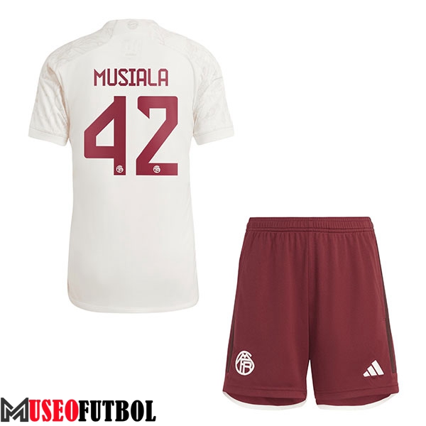 Camisetas De Futbol Bayern Munich (MUSIALA #42) Ninos 2023/2024 Tercera