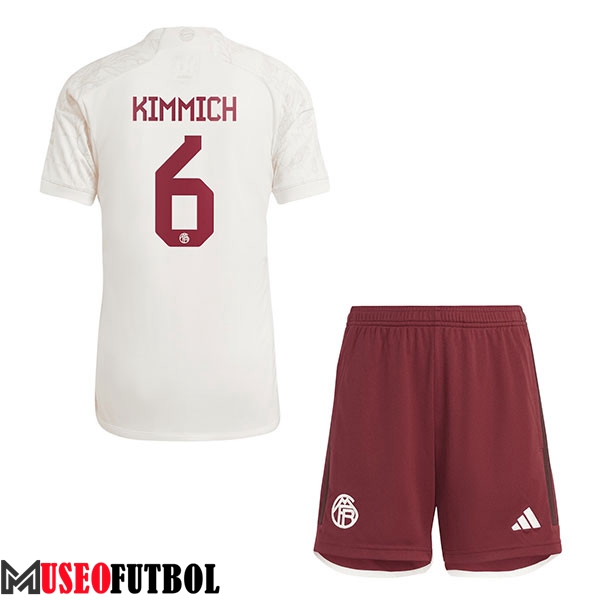 Camisetas De Futbol Bayern Munich (KIMMICH #6) Ninos 2023/2024 Tercera