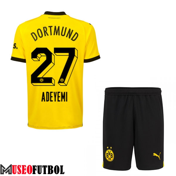 Camisetas De Futbol Dortmund BVB (ADEYEMI #27) Ninos 2023/2024 Primera