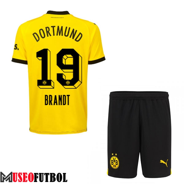 Camisetas De Futbol Dortmund BVB (BRANDT #19) Ninos 2023/2024 Primera