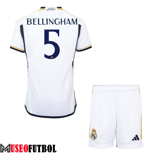 Camisetas De Futbol Real Madrid (BELLINGHAM #5) Ninos 2023/2024 Primera