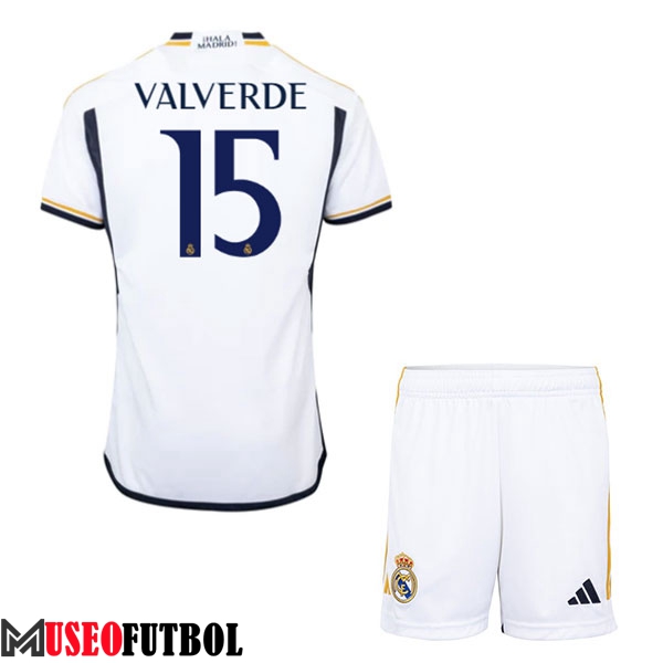 Camisetas De Futbol Real Madrid (VALVERDE #15) Ninos 2023/2024 Primera