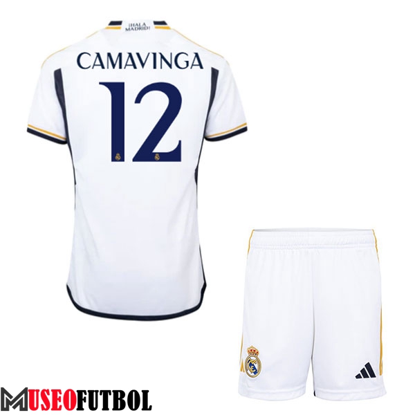 Camisetas De Futbol Real Madrid (CAMAVINGA #12) Ninos 2023/2024 Primera