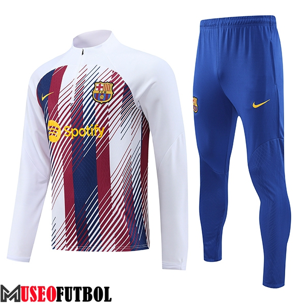 Chandal Equipos De Futbol FC Barcelona Blanco/Azul/Rojo 2023/2024