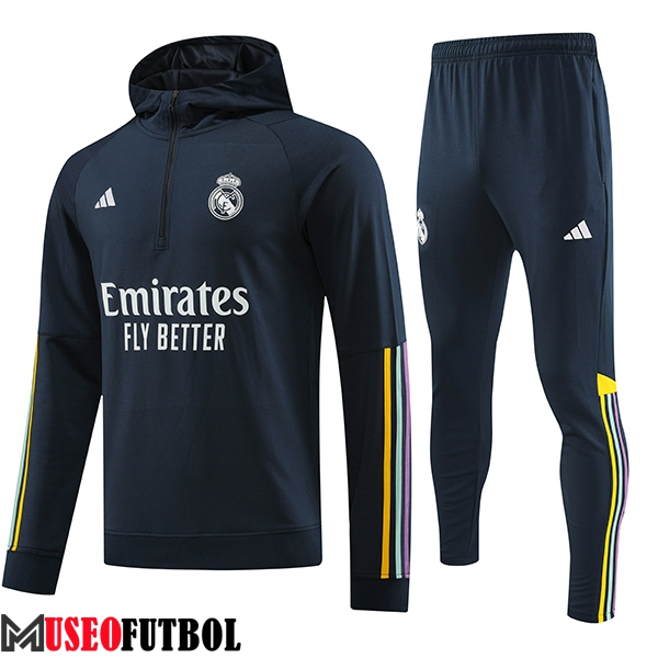 Chaqueta Con Capucha Chandal Real Madrid Azul marino 2023/2024