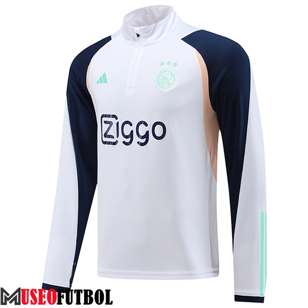 Sudadera De Entrenamiento Ajax Blanco 2023/2024 -02