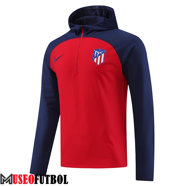 Sudadera De Entrenamiento Capucha Atletico Madrid Rojo 2023/2024