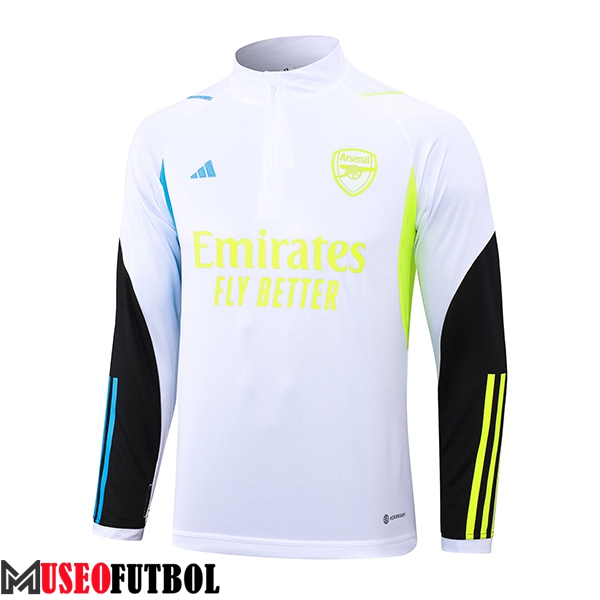 Sudadera De Entrenamiento Arsenal Blanco 2023/2024