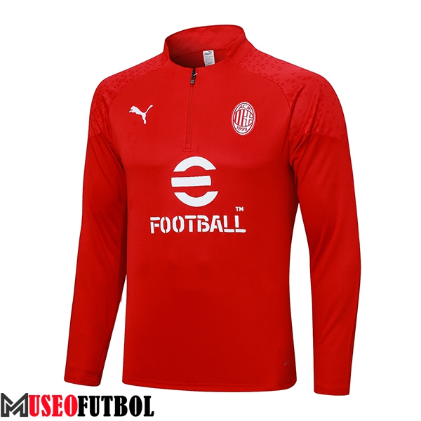 Sudadera De Entrenamiento AC Milan Rojo 2023/2024