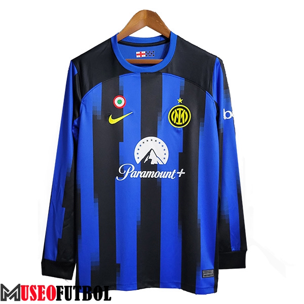 Camisetas De Futbol Inter Milan Manga Larga Primera 2023/2024