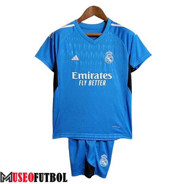 Camisetas De Futbol Real Madrid Ninos Portero Azul 2023/2024