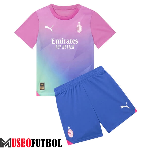 Camisetas De Futbol AC Milan Ninos Tercera 2023/2024