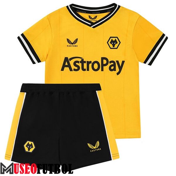 Camisetas De Futbol Wolves Ninos Primera 2023/2024