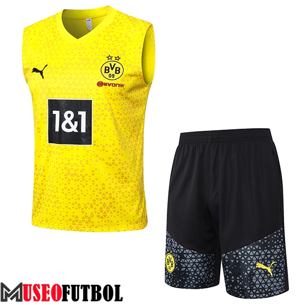 Camiseta Entrenamiento sin mangas + Cortos Dortmund Amarillo 2023/2024