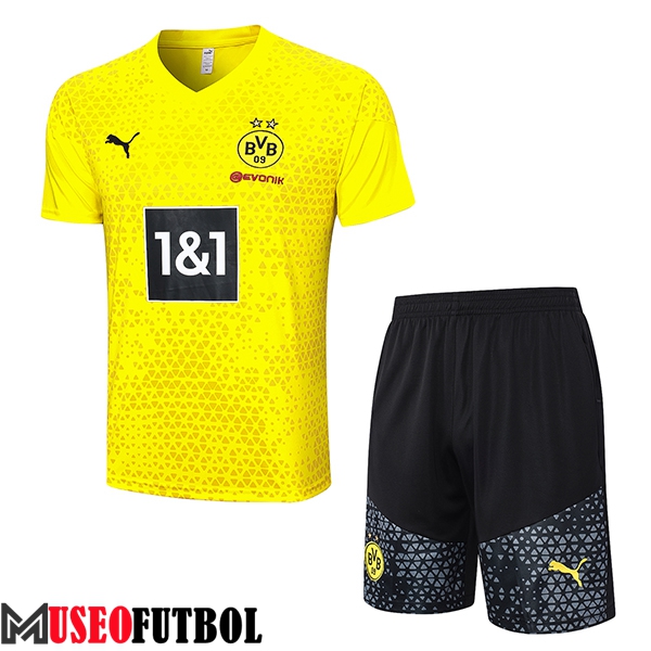 Camiseta Entrenamiento + Cortos Dortmund Amarillo 2023/2024 -03