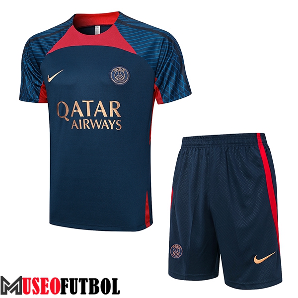 Camiseta Entrenamiento + Cortos PSG Azul marino 2023/2024 -03