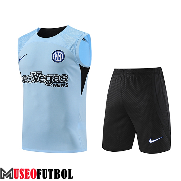 Camiseta Entrenamiento sin mangas + Cortos Inter Milan Azul Claro 2023/2024 -02