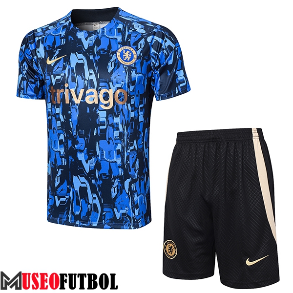 Camiseta Entrenamiento + Cortos FC Chelsea Gris 2023/2024