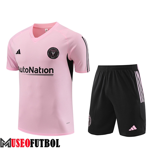 Camiseta Entrenamiento + Cortos Inter Miami CF Rosa 2023/2024 -02