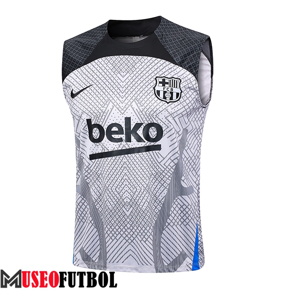 Chalecos De Futbol FC Barcelona Gris Claro 2023/2024