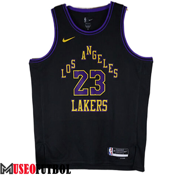 Camisetas De Futbol Los Angeles Lakers (JAMES #23) 2023/24 Negro