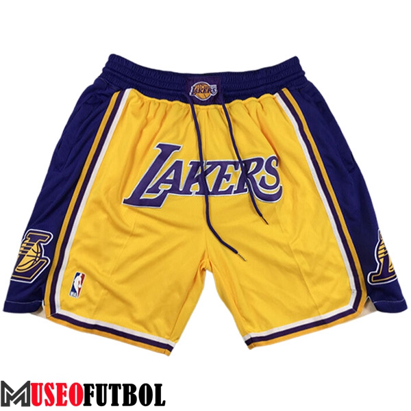 Cortos NBA Los Angeles Lakers 2023/24 Amarillo/Azul