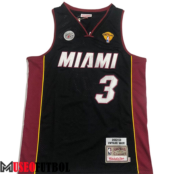 Camisetas De Futbol Miami Heat (WADE #3) 2023/24 Negro -08