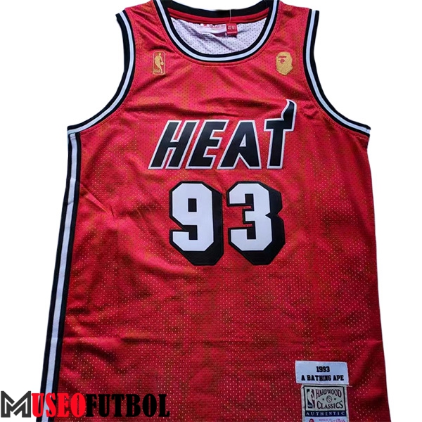 Camisetas De Futbol Miami Heat (BAPE #93) 2023/24 Rojo