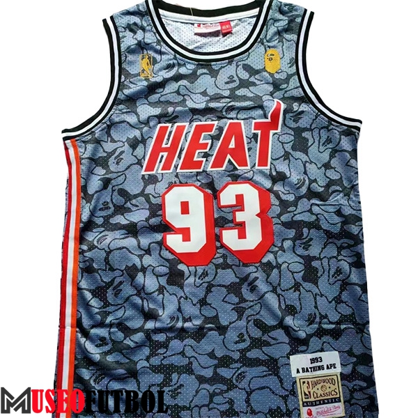 Camisetas De Futbol Miami Heat (BAPE #93) 2023/24 Azul/Negro