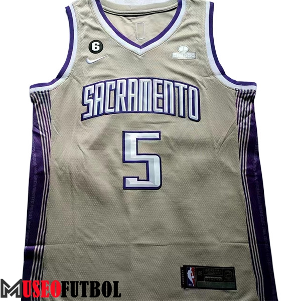 Camisetas De Futbol Sacramento Kings (FOX #5) 2023/24 Marrón