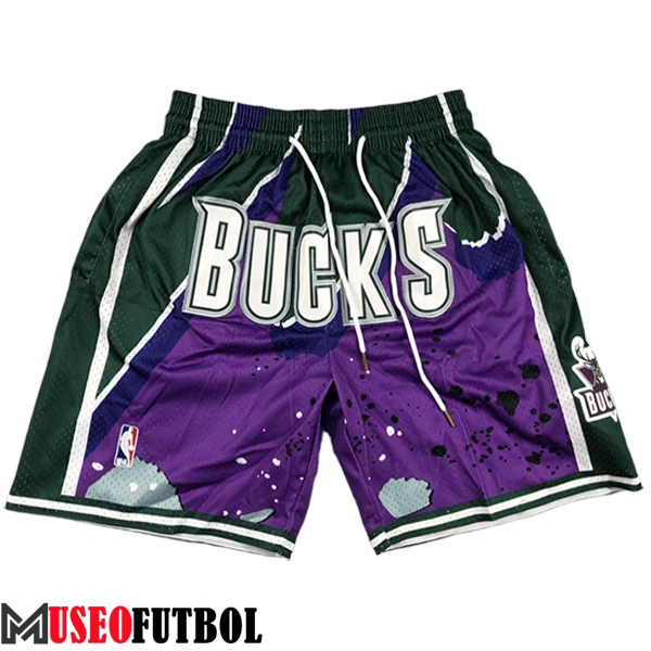 Cortos NBA Milwaukee Bucks 2023/24 Violeta