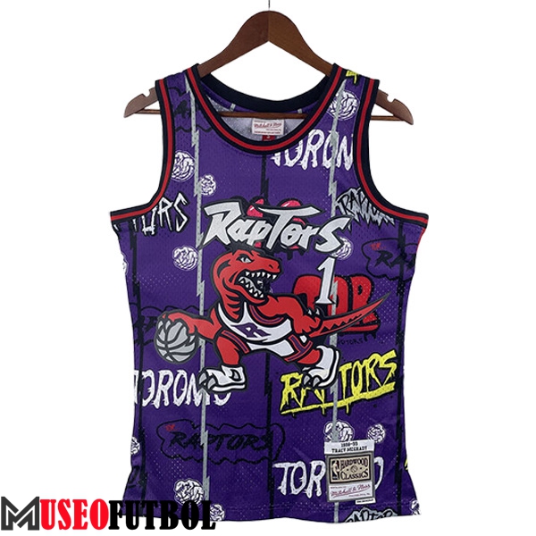 Camisetas De Futbol Toronto Raptors (MCGRADY #1) 2023/24 Violeta -02