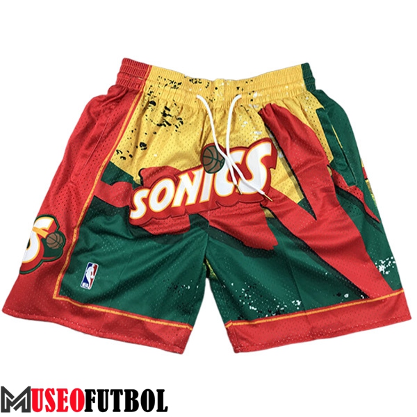 Cortos NBA Oklahoma City Thunder 2023/24 Rojo/Amarillo/Verde