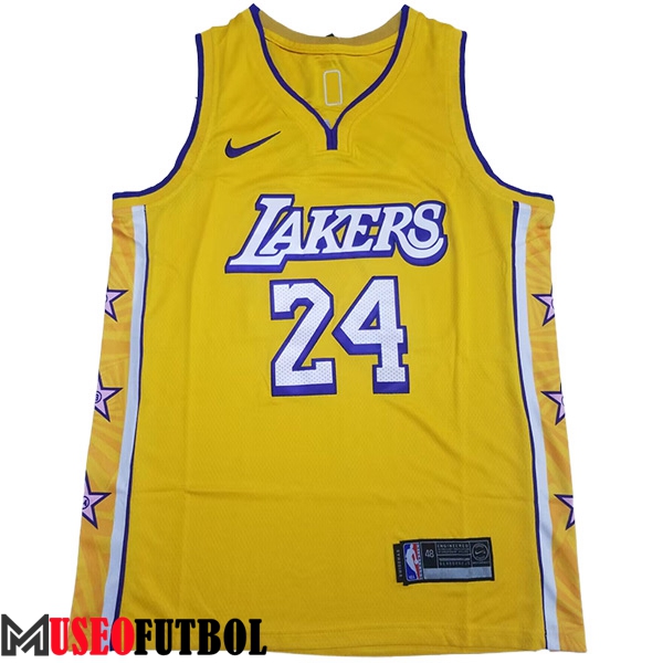 Camisetas De Futbol Los Angeles Lakers (BRYANT #24) 2023/24 Amarillo -03