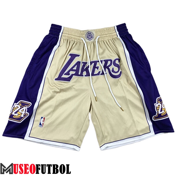 Cortos NBA Los Angeles Lakers 2023/24 Amarillo/Azul -02