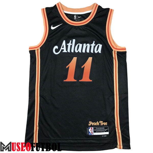 Camisetas De Futbol Atlanta Hawks (YOUNG #11) 2023/24 Negro