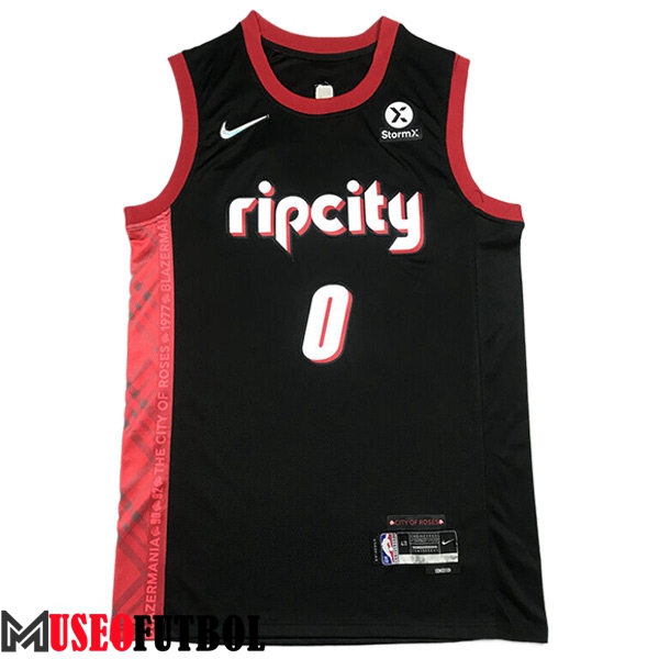 Camisetas De Futbol Portland Trail Blazers (LILLARD #0) 2023/24 Negro