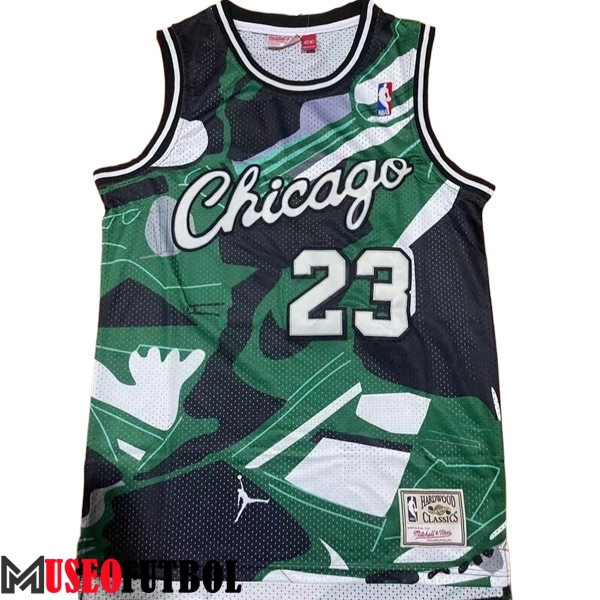 Camisetas De Futbol Chicago Bulls (JORDAN #23) 2023/24 Negro/Verde