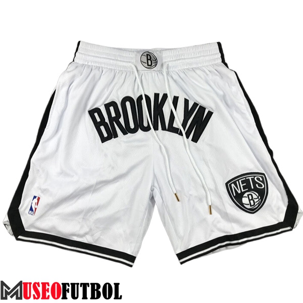 Cortos NBA Brooklyn Nets 2023/24 Negro/Blanco