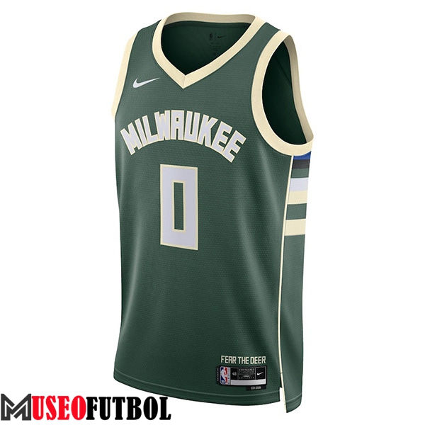 Camisetas De Futbol Milwaukee Bucks (LILLARD #0) 2023/24 Verde