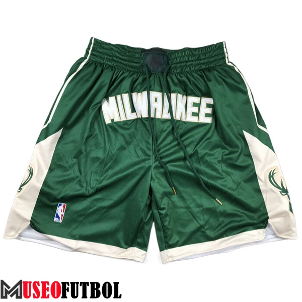 Cortos NBA Milwaukee Bucks 2023/24 Verde