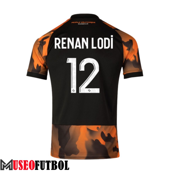 Camisetas De Futbol Marsella (RENAN LODI #12) 2023/2024 Tercera