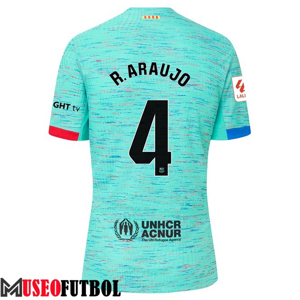 Camisetas De Futbol Barcelona (R. ARAUJO #4) 2023/2024 Tercera