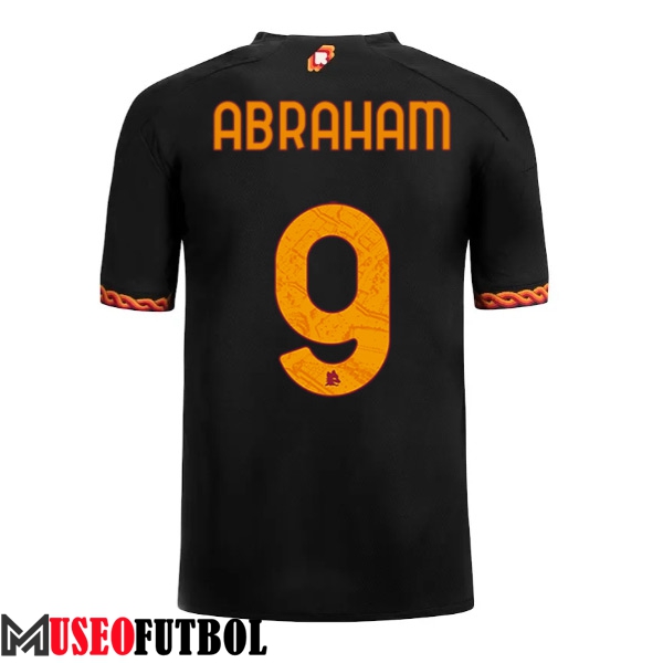 Camisetas De Futbol AS Roma (ABRAHAM #9) 2023/2024 Tercera