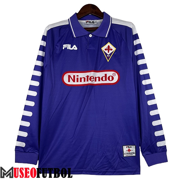 Camisetas De Futbol ACF Fiorentina Retro Manga Largas Primera 1998/1999