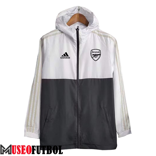 Rompevientos Arsenal Blanco/Negro 2023/2024