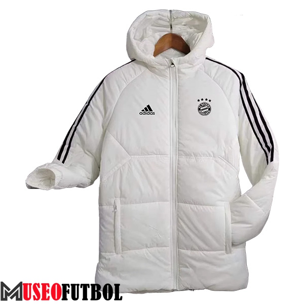 Nueva Plumas Con Capucha Bayern Munich Blanco 2023/2024 -03