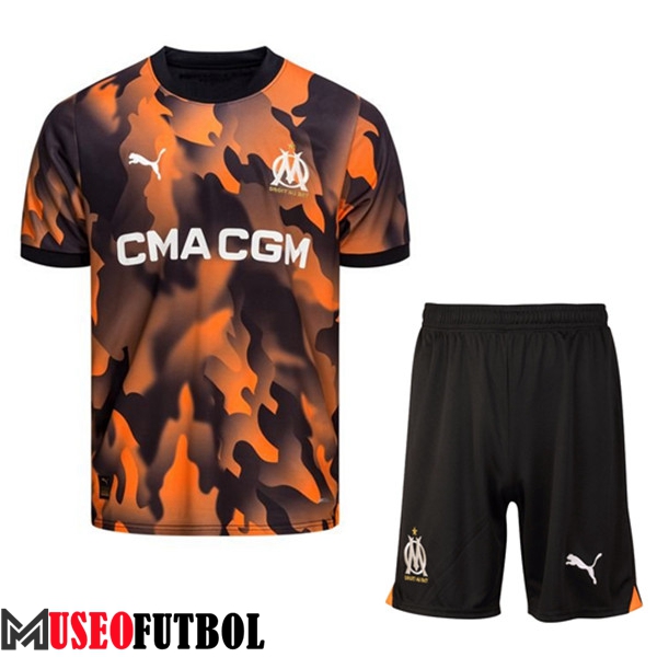 Camisetas Futbol Marsella Tercera + Cortos 2023/2024