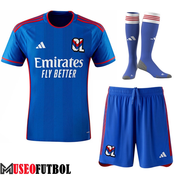 Camisetas Futbol lyon Segunda (Cortos + Calcetines) 2023/2024